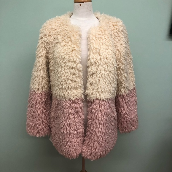 Pia Rossini Jackets & Blazers - Pia Rossini Women's Honey & Blush Diamonique Coat / Size Medium